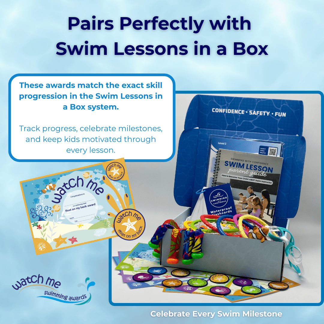 open swim lessons in a box over the watch me swim award patches and certificates