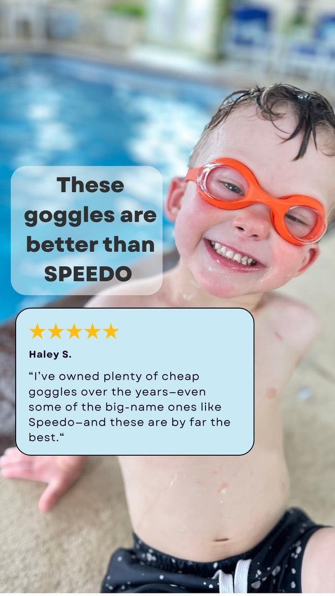 Kids Swim Goggles (Leak - Proof, Anti - Fog) - Swimming with Confidence
