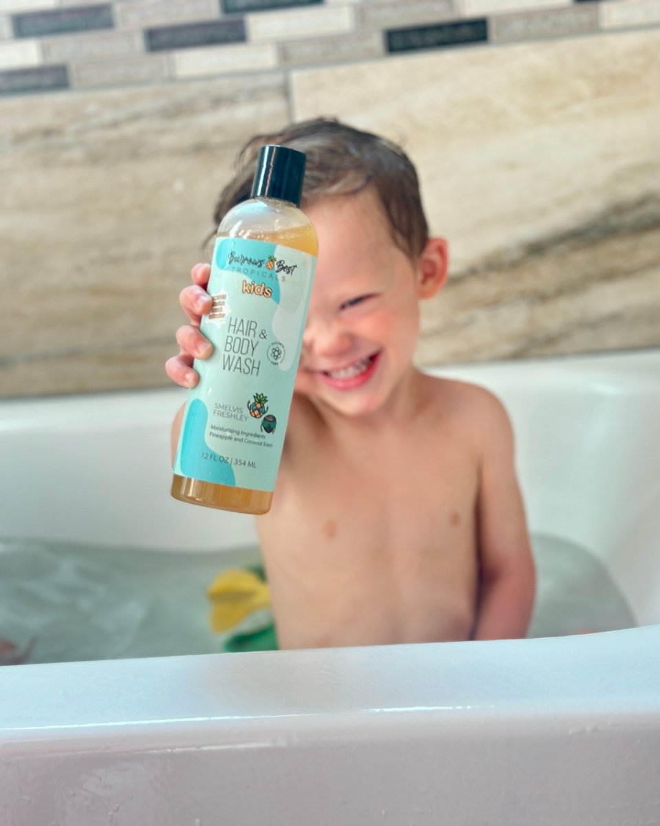 Burrows Best Hair & Body Wash - Chlorine & Saltwater Removal (12 oz) - Swimming with Confidence