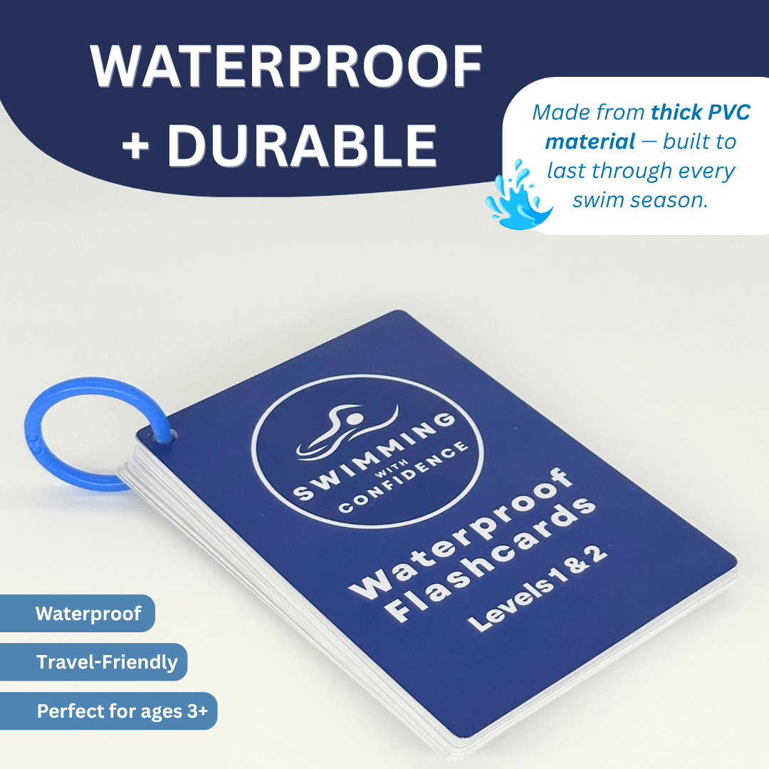 Waterproof Swim Skill Flashcards - Swimming with Confidence
