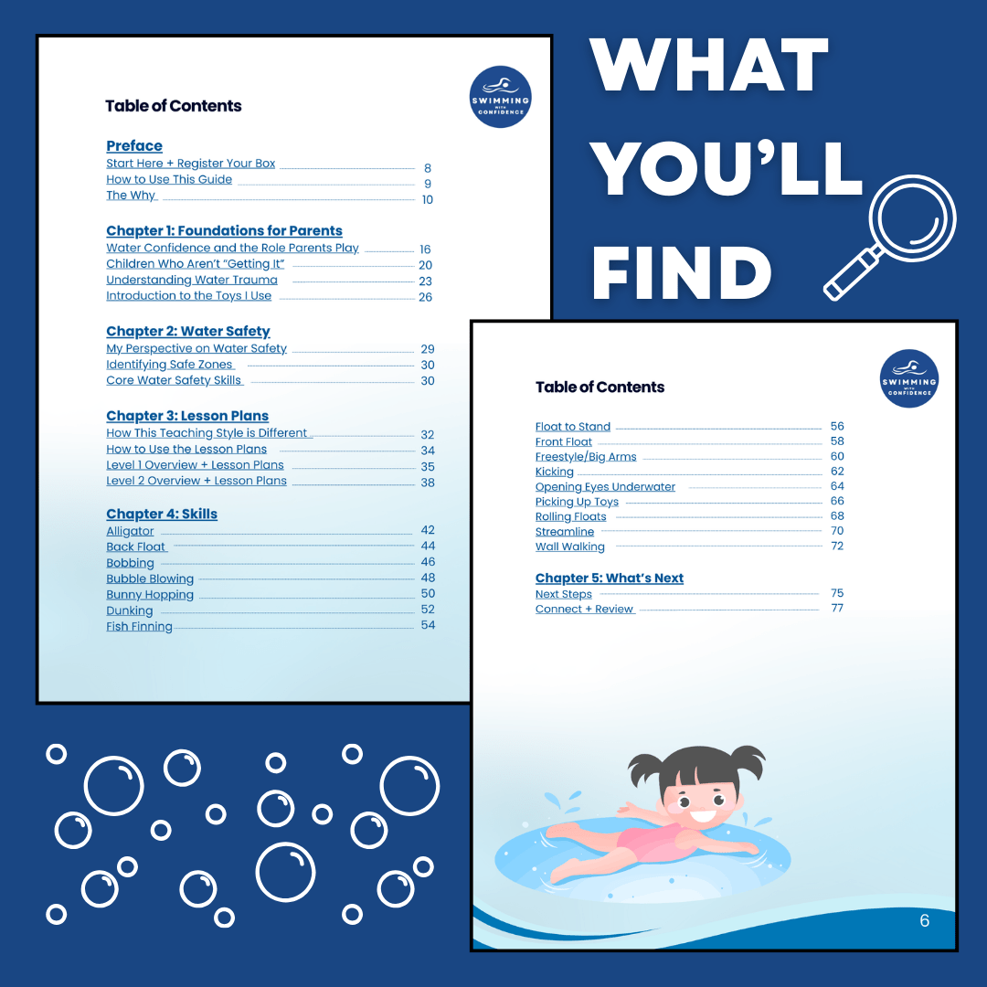 Swim Lesson Parent Guide (Digital PDF + Video Lessons) - Swimming with Confidence