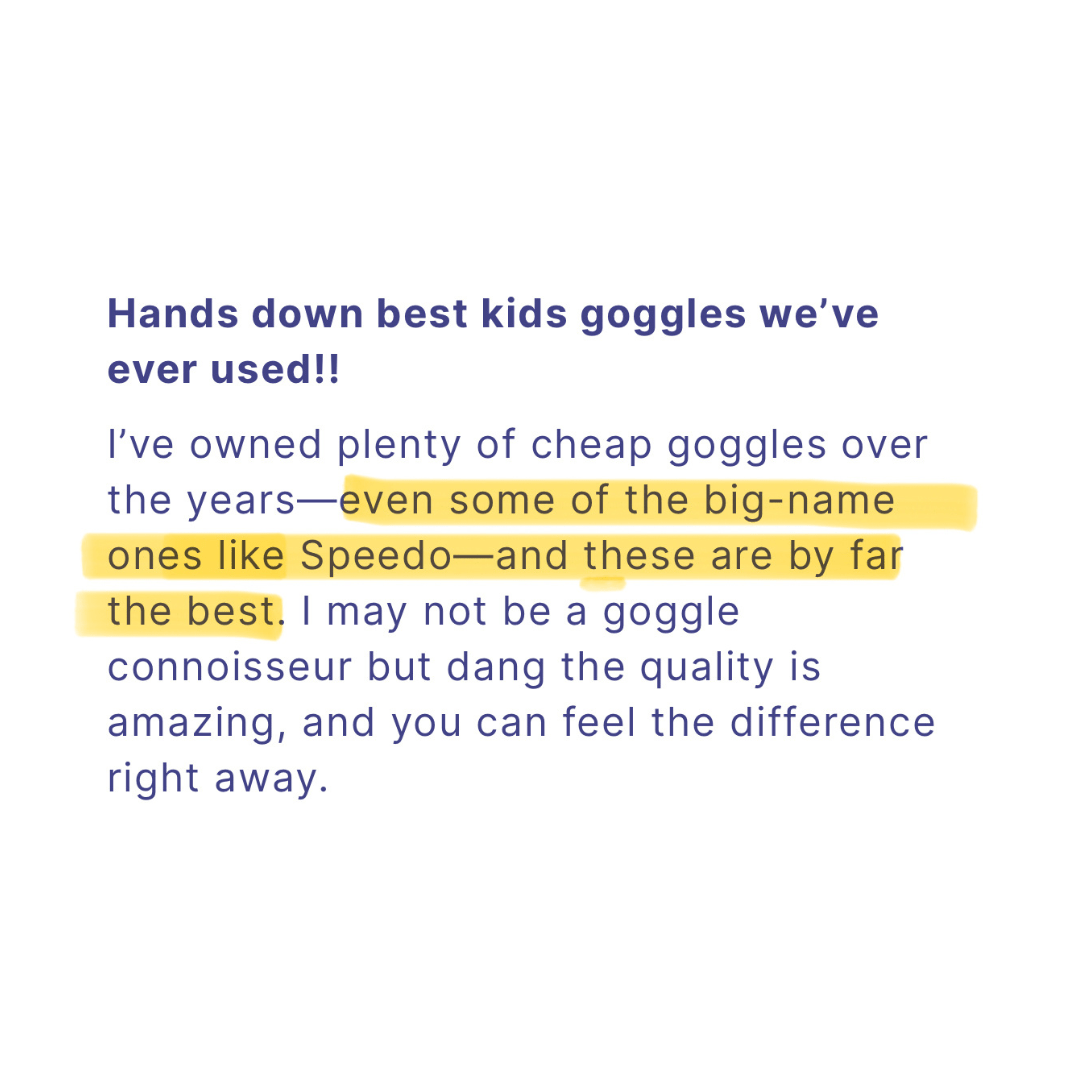 Frustration - Free Leak - Proof Goggles for Kids - Swimming with Confidence