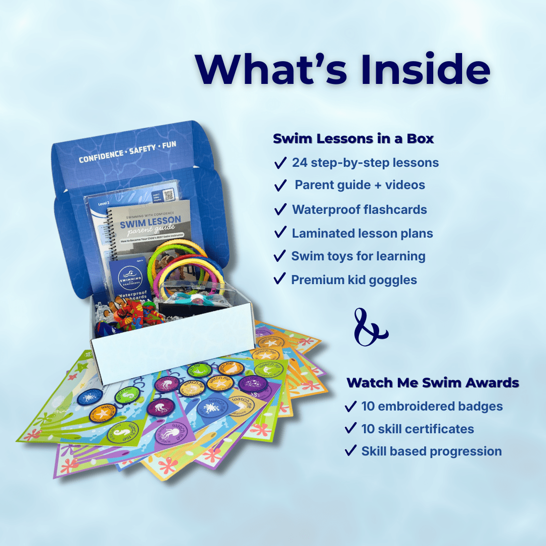 Swim Lessons in a Box Bundle with Watch Me Swim Awards - Swimming with Confidence