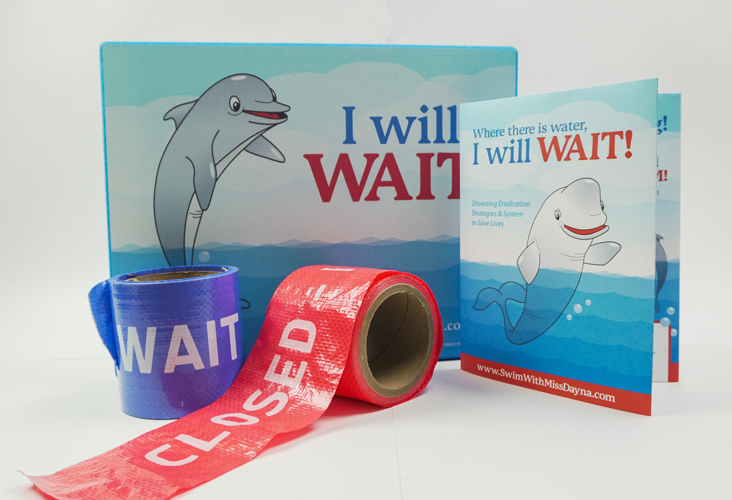 Willow the Dolphin waiting mat — Waiting Whales Water Safety Kit