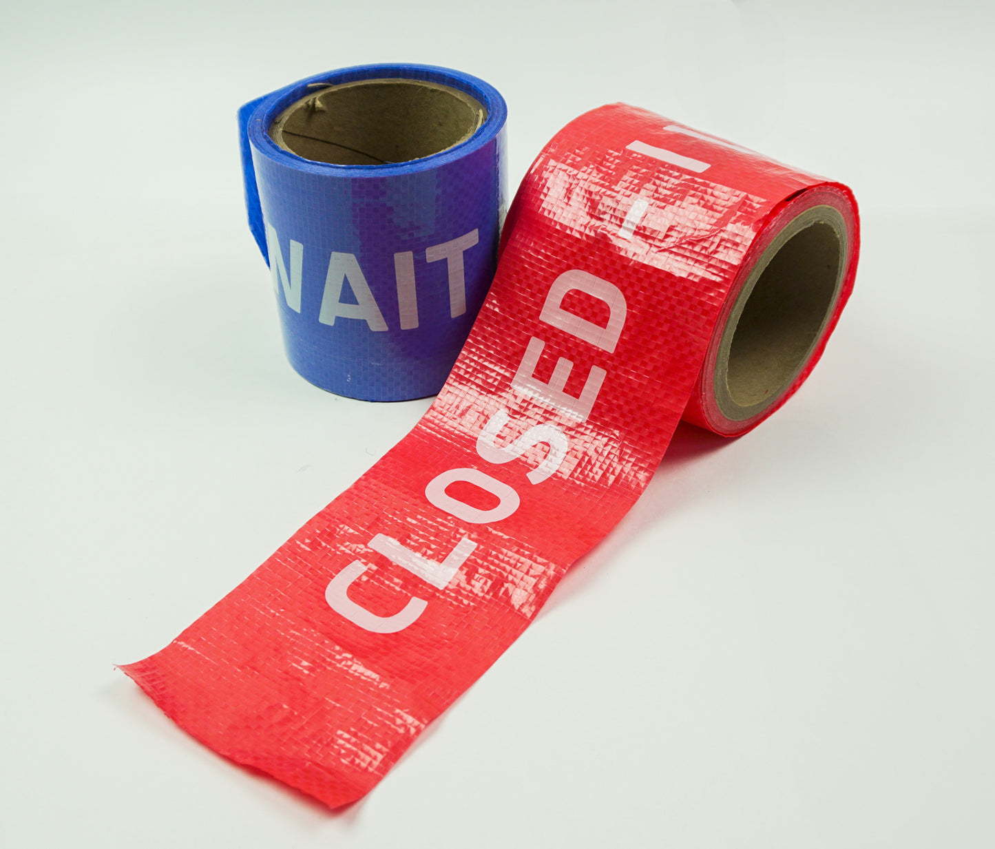 I will WAIT! and CLOSED boundary tape