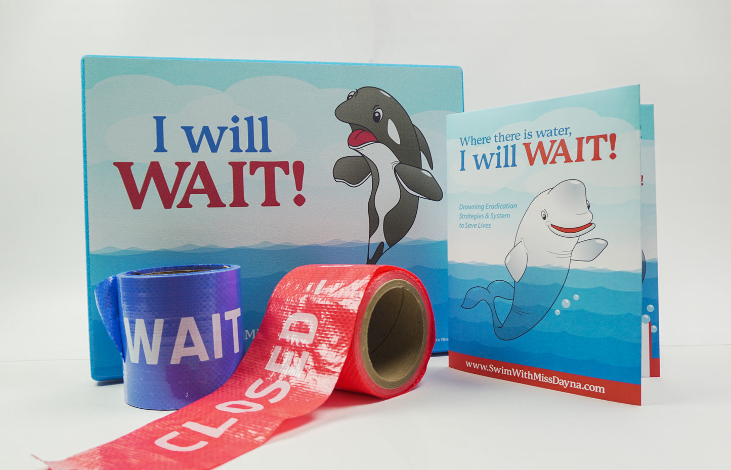 Wilson the Orca waiting mat — Waiting Whales Water Safety Kit