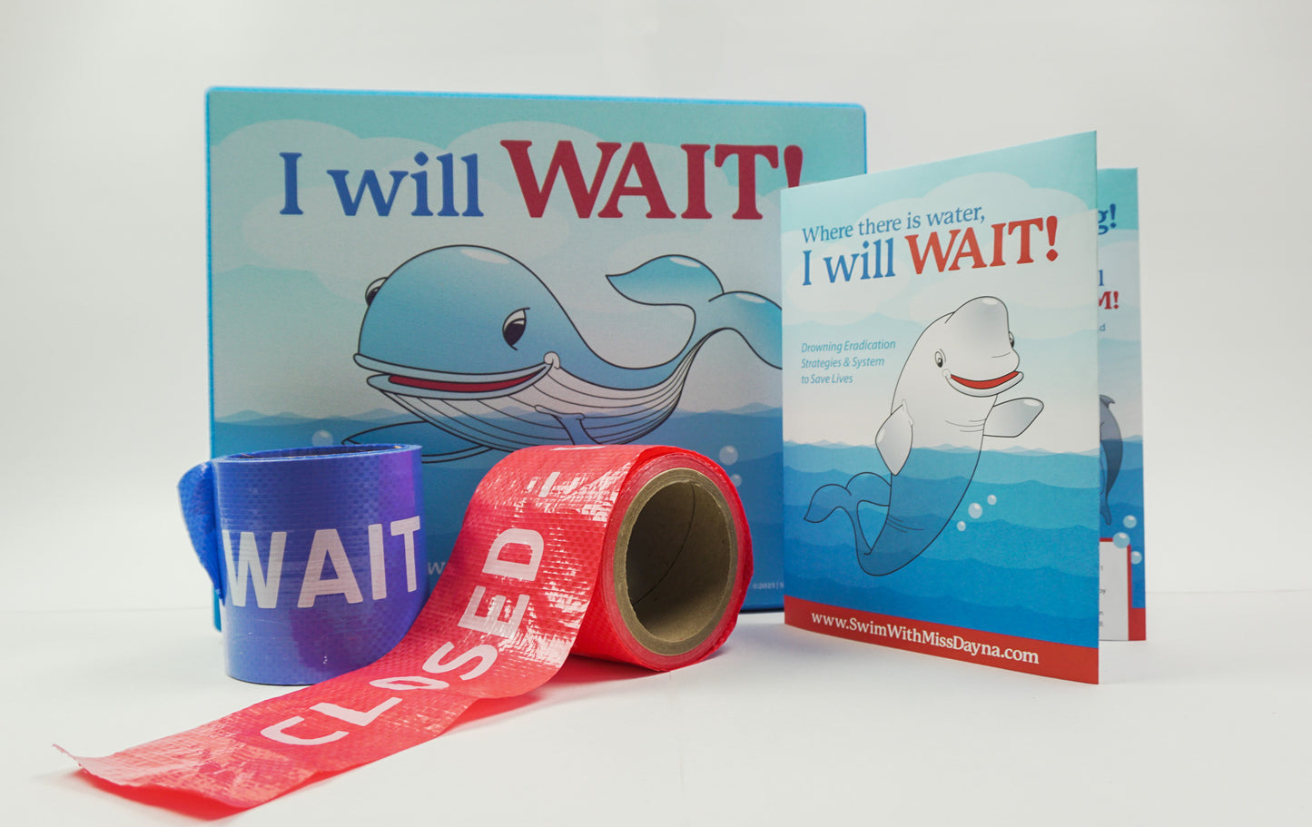 Wes the Blue Whale waiting mat — Waiting Whales Water Safety Kit