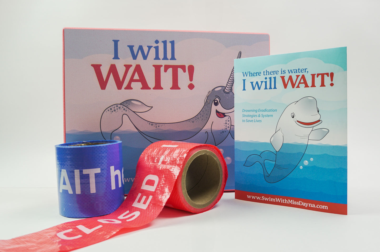 Winnie the Narwhal mat — alternate colorway