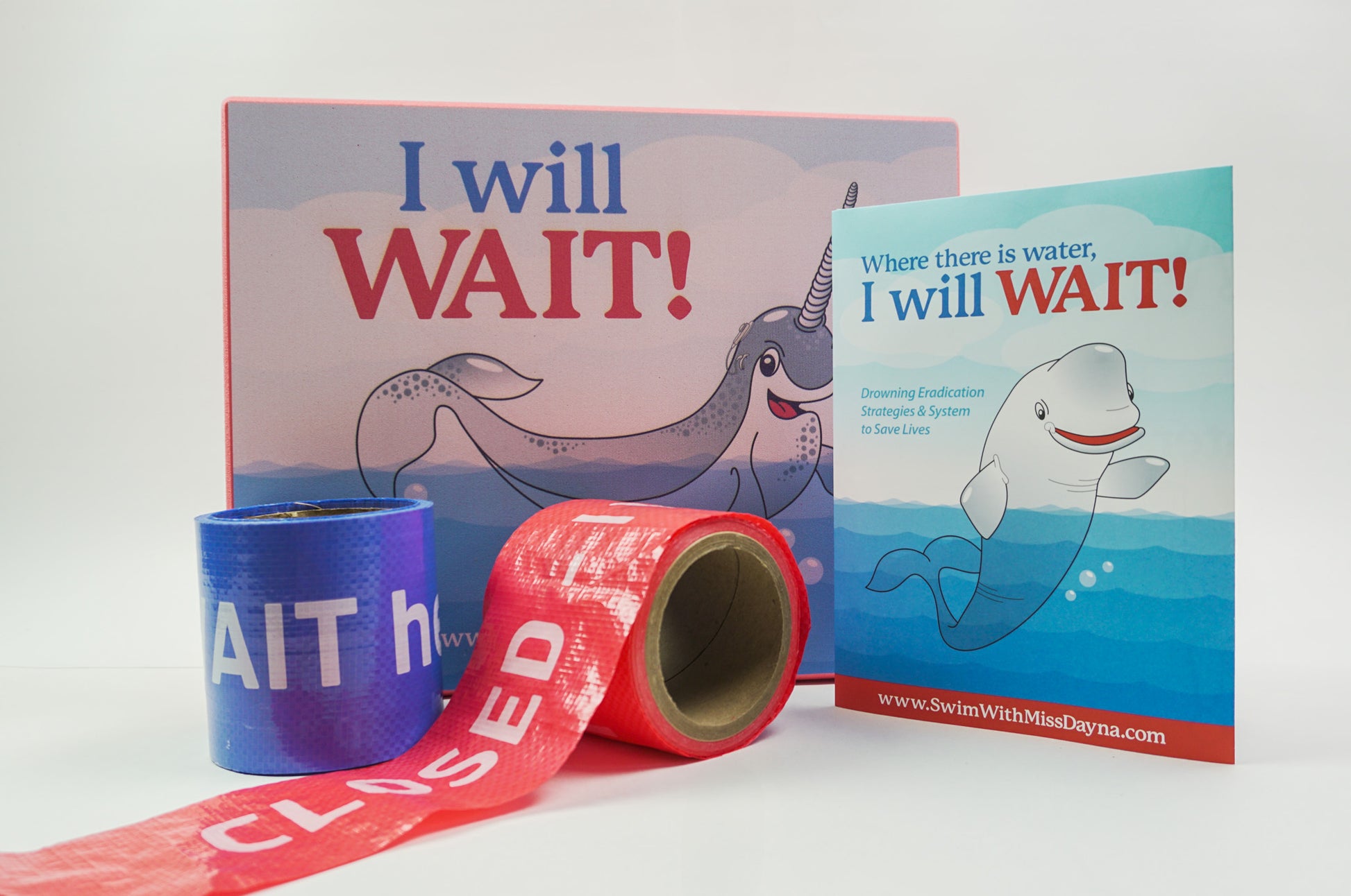 Winnie the Narwhal mat — alternate colorway