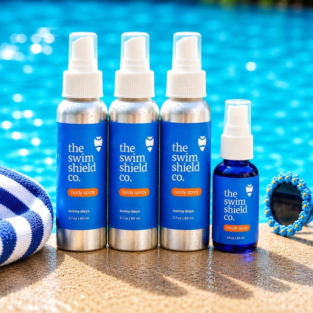 Summer Bundle: Chlorine-Neutralizing Body Spray + Mouth Spray - Swimming with Confidence